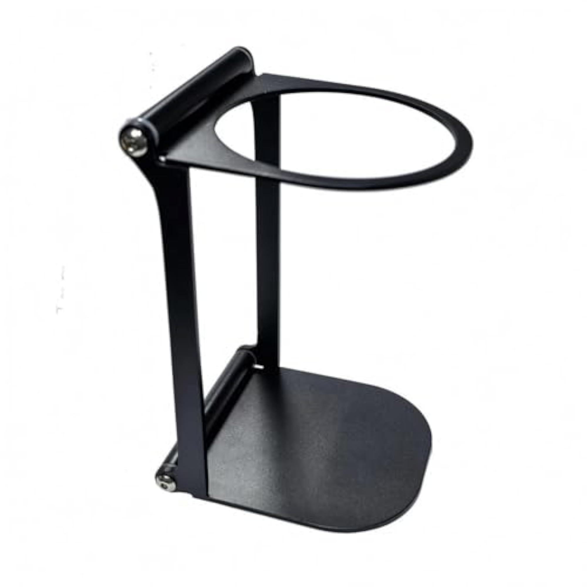 Foldable Coffee Machine Stand with Shiny Finish, Black