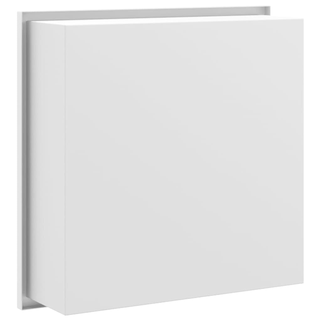 Nicchia per Doccia Bianco Opaco 32x32x9cm Acciaio Inox