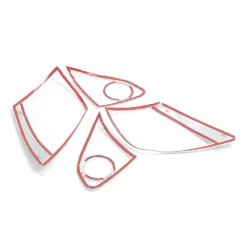 Protector luz trasera para Nissan Qashqai 2007-2013 con acabado cromado elegante 2