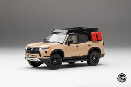 Mini carro DiecastTalk Custom 1/64 Lexus GX550 Overtrail miniatura 7