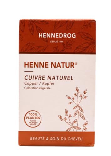 Henné Natur cuivre naturel coloration végetale 1 boite 85 g + sticker marque Maolo