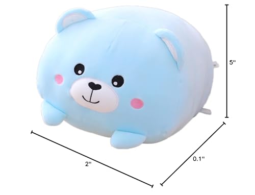 Cosgoo LONG BEAR PILLOW 20CM Cute Plush Bear Stuffed Squishy Animal Bear Cylindrical Body Bear Pillow,Super Soft Bear Hugging Toy Pillow Kids Kawaii Sleeping Bear Pillow Gifts thumb #9