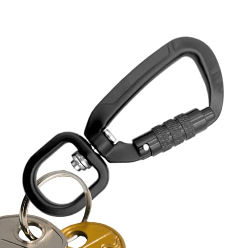 Mosquetón de aluminio fuerte y hebilla de seguridad para equipo al aire libre de adultos