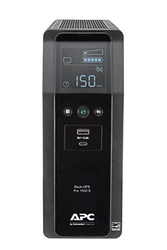 Image of APC by Schneider Electric Back-UPS Pro BR1500MS 1.5KVA Tower UPS - 1500 VA /900 W - 120 V AC - Tower
