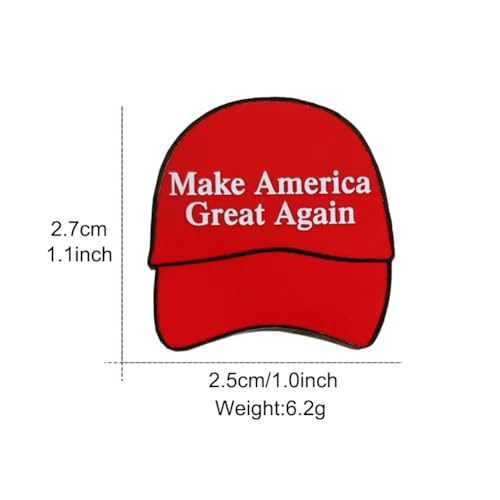 Image of 3pcs Trump Pin with USA Flag, Crystal Trump Make America Great Again MAGA Lapel Brooch in Multiple Designs Memorabilia Gift Support for 2026 Midterm Election