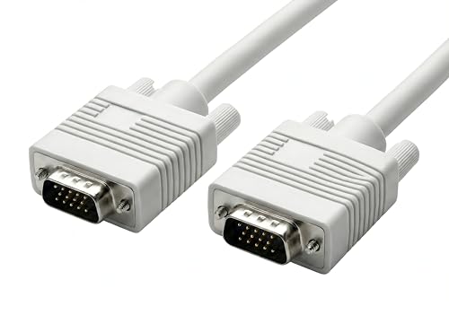 Image of Upix Male to Male VGA Cable 13.7 Meters (45 Feet) - Supports PC, Monitor, TV, LCD /LED, Plasma, Projector, TFT