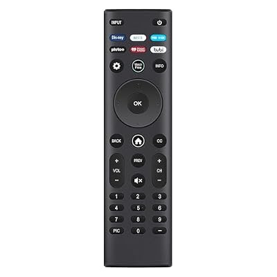 XRT140V4 EK9L XRT140-V4 Replacement Smart Remote fit for Vizio TV Remote D43F-J04 D43FJ04 D24FJ09 D32HJ09D 32FJ04 D40FJ09 D-Series D24H-J09 D24F-J09 D32H-J09D 32F-J04 D40F-J09 D43F-J04 D24H-J09