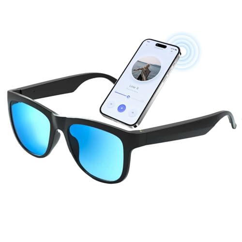 Smart Glasses for Women Men,UV400 Polarized Lenses, Bluetooth Glasses with Speakers, Open Ear Sound, Call/Music,Voice Assistant, Hands Free Calling, Bluetooth Sunglasses Indoor Outdoor Activ