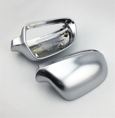 Rétroviseur de voiture coque chrome mat argenté pour vos trajets quotidiens