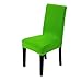 Monba Lot de 4 housses de chaise extensibles amovibles et lavables pour hôtel, salle à manger, vert