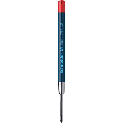 Ricariche Plug Play Per Penne A Sfera Ricariche Per Penna A Sfera Schneider Slider 755, Tratto Extra Spesso, 3 Pezzi, Inchiostro Indelebile Nero Mine Tratto Extra Spesso