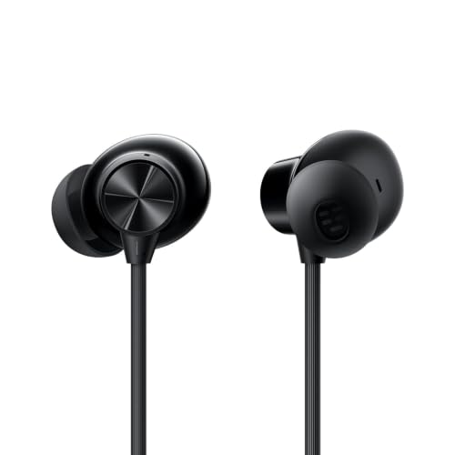 Image of Bluetooth Wireless in-Ear Neckband Earphones with Mic, 12.4mm Dynamic Drivers, Up to 30 Hours Playtime, Fast Charging, IPX Water & Dust Resistance, Deep Bass, Type-C, ENC Calling (Magico Black)