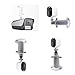 bnafes 2 Pack Security Camera Metal Wall/Ceiling Mount, Adjustable Indoor/Outdoor Mount Compatible with Arlo, Arlo Pro 2 3, Arlo Ultra CCTV Camera and Compatible Camera with 1/4 Screw Head (White)