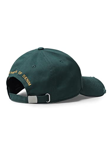 Buy JACK & JONES Men's Cotton Baseball Cap with Adjustable Back Closure | Unisex Cap Forest Night at Amazon.in - Image 5