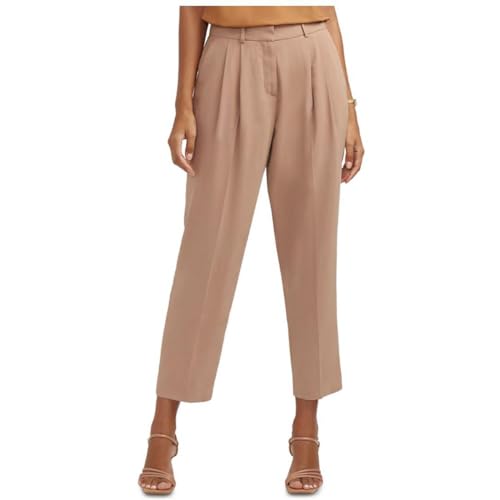 Anne Klein Womens Suit Separate Professional Dress Pants Tan 8