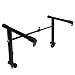 Happyyami 1 Set Keyboard Frameworks Controller Stand Double Tier Keyboard Stand Red Piano Electronic Piano Holder Electronic Keyboard Platform Stands Rubber Electronic Organ Platform Rack