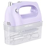 Lord Eagle Hand Mixer Electric 400W, 5 Speed handheld Mixer, 5 Stainless Steel Accessories for Baking Cake Egg Cream Food Beater, Turbo Boost/Self-Control Speed + Eject Button