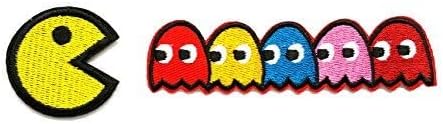 Pac-man ghosts Blinky Pinky Inky Clyde Embroidered Iron On/Sew On Patch