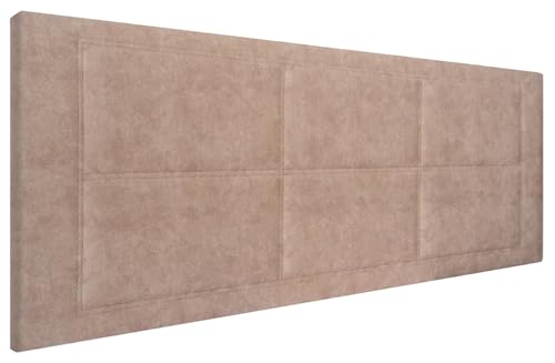 HOGAR24 ES | Cabecero Tapizado Zoe | Cabezal de Cama Acolchado | Tapizado en Teijdo Alta Gama Acuaqulin Antimanchas | Color Beige | Medida: 140x55x3cm (Cama 135/140 cm)