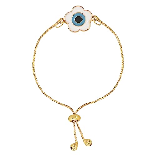 Image of I Jewels Designer Evil Eye Lumba Rakhi Bracelet with Rakshabandhan Card for Bhabhi /Sister