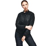 Dainese Sevilla Air Lady Tex Jacket, letnia kurtka motocyklowa, damska, czarno-czarna, 42