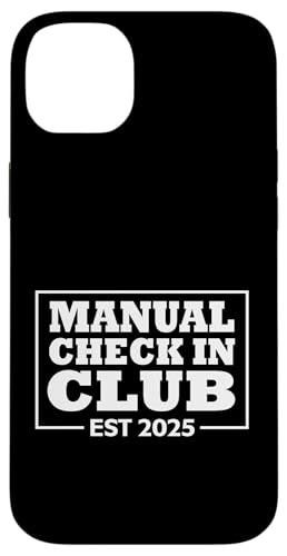 Airport Outage Funny Parody Manual Check-In Club Est. 2025 �X�}�z�P�[�X iPhone 14 Plus �p