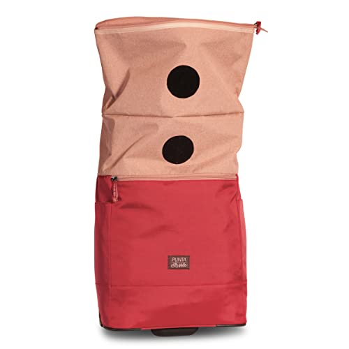 Punta Velo Einkaufswheeler Einkaufstrolley Einkaufsroller für Fahrrad 10426, Farbe:Rosa/Feuerrot – Bild 4