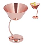 MOUMOUTEN Stainless Steel Cocktail Glass, 5oz Unbreakable Glass with Unique Opening Design for Outdoor Boating RV Bar Wedding Parties