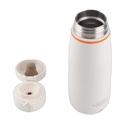 Alomejor Bouilloire électrique de Voyage, Chaudière à Eau Chaude Portable en Acier Inoxydable 316 pour Voiture Extérieure, Chauffage sans Fil pour le Camping et la Randonnée