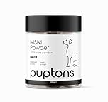 puptons MSM Powder for Dogs | Reduce Joint Inflammation | Improve Your Dogs Mobility & Range of Motion | MSM Powder for All Dogs | 100g (200 scoops)