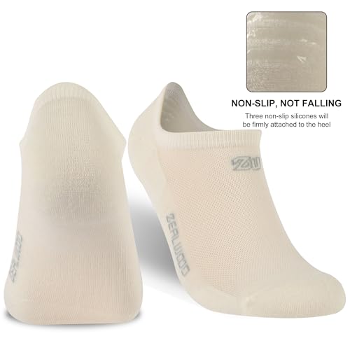 Image of ZEAL WOOD Merino Wool /Bamboo No Show /Ankle /Crew Athletic Socks Running Golf Tennis Hiking Socks,1 /3 Pairs
