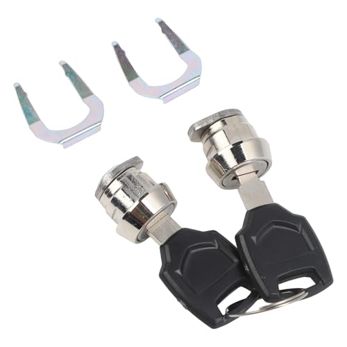 FACAIIO Cylindre de serrure pour bagages de moto avec 2 clés, accessoire de rechange en métal pour la plupart des valises de sac de moto