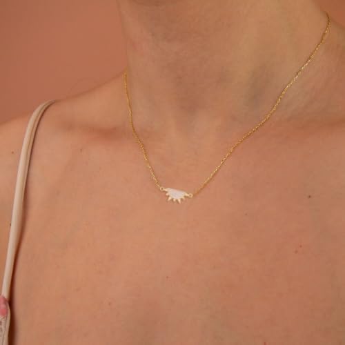 14k Gold Plated Sun Moon Friend Necklace for Women BFF Necklaces for 2, My Besties Friendship Gift3