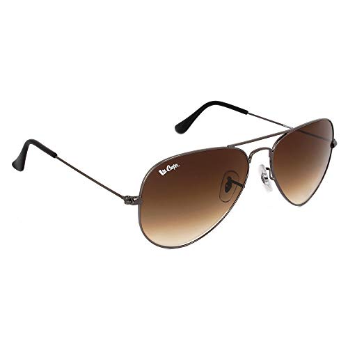 Image of Lee Cooper Gradient Aviator Unisex Sunglasses - (LC9000FOA C1 62|62|Grey Color Lens)
