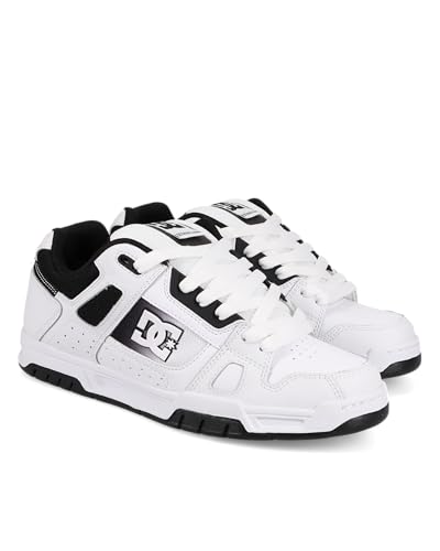 Image of DC Men's Stag Skate Shoe, White /Black, 9