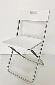 Ikea Gunde metal Folding Chair, White