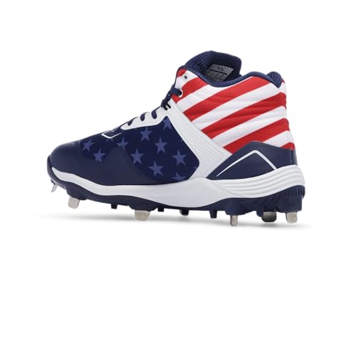 Boombah Viper Men's Metal Cleat Mid - USA One Nation - Multiple Sizes2