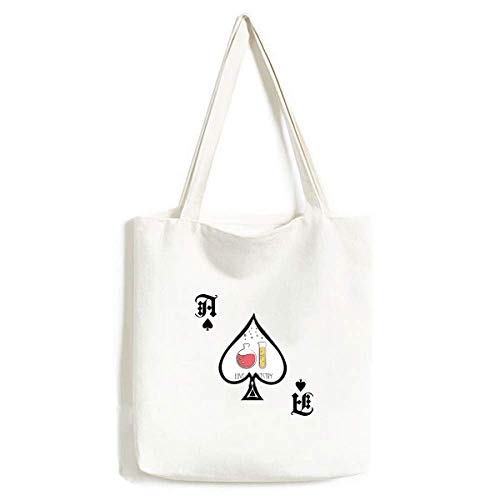 Sac lavable au motif poker et chimie idéal pour vos sorties urbaines et le shopping