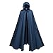 SightYoung Women Renaissance Hooded Cloak,Medieval Cloak with Hood,Adult Renaissance Cape,Medieval Hobbit Cape for Women Halloween,Navy Blue,51.1inch