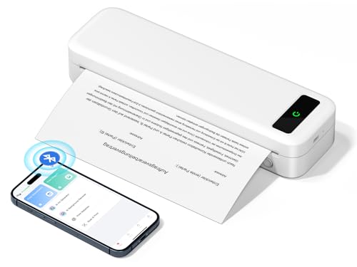 TATTMUSE Portable Thermal Printer, Bluetooth Portable Printers...