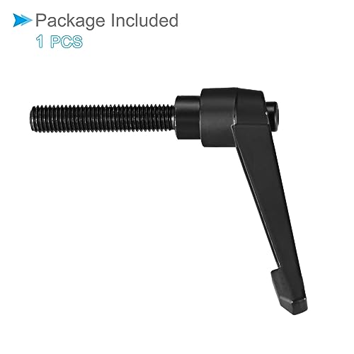 Image of Clamping Lever Handles, M12 x 60mm Male Thread, Adjustable Quick Release Locking Rotating Bolt Knobs Black - (Applications: for Lathe Machinery), 1-Piece