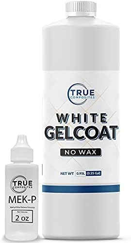 White Gelcoat No Wax, Quart Kit