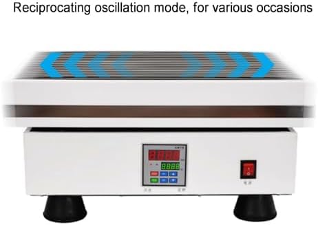 Mezclador orbital de laboratorio, oscilador eléctrico, velocidad ajustable de 0 a 300 rpm, modos temporizados y continuos, pantalla LCD para vasos y matraces