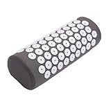 FashionCha Akupressurmatte Akupressurkissen für Nacken, Kopf und Schultern, Magnetfeldtherapie und Akupressurmassagekissen, Akupressurnackenkissen für Frauen und Männer Reisen, Zuhause, Hotel, Grau