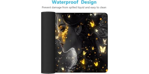 Mousepad XXL Sueño con bordes cosidos, un tapete de escritorio ideal para trabajar cómoda 7