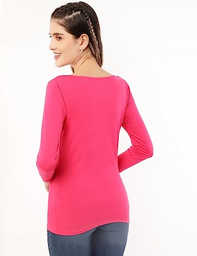 Image of Marks & Spencer Womens Solid Slim Fit T-Shirt