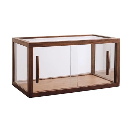 Vetrina in legno per pasticceria con ante in vetro, vetrina da banco per biscotti, dessert, cupcake e prodotti da forno, soluzione elegante per la vendita al dettaglio