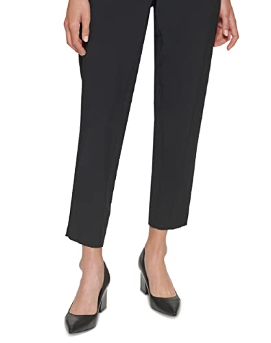 Calvin Klein Flat Front Back Elastic Pants Black LG (US 12)3