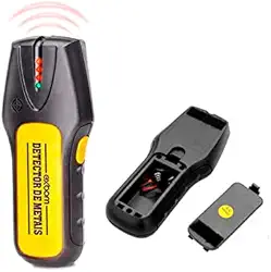 Scanner Detector Parede Profissional Portátil Viga Tubo Madeira Fio Metal Cor Amarelo Alta Sensibilidade