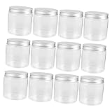 Cabilock 12 pièces Pots Confiture Hermétiques Réutilisables avec Couvercle Aluminium Ar...